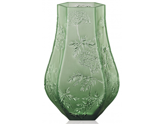 Ваза для цветов зелёная "Ombelles" Lalique