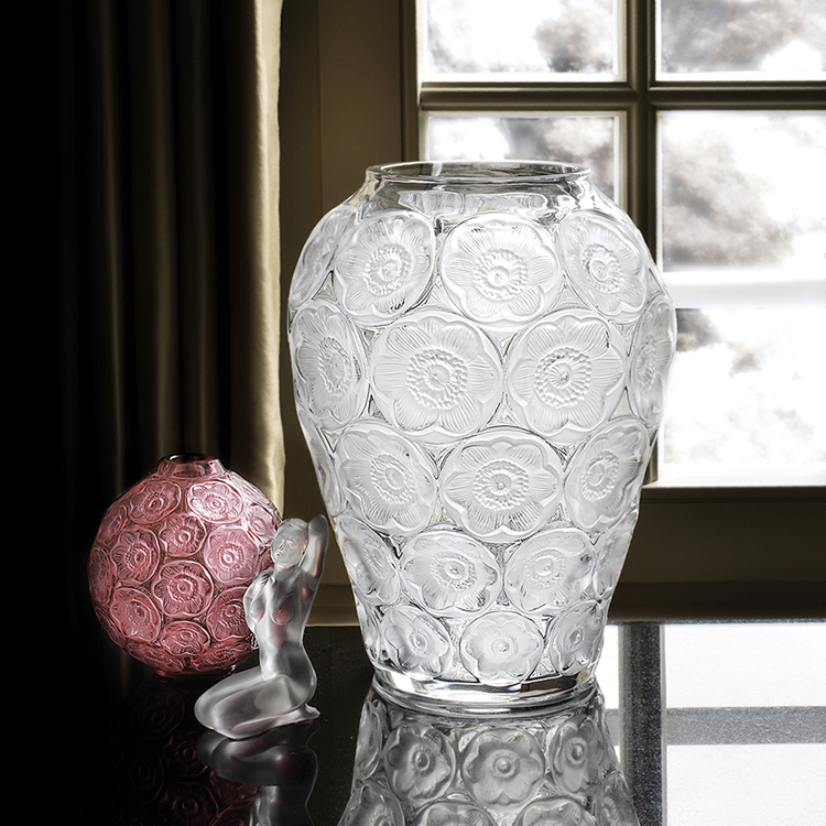 Ваза для цветов прозрачная "Anemones" Lalique