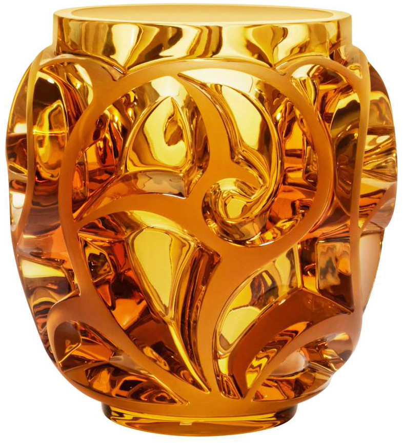 Ваза для цветов золотая "Tourbillons" Lalique