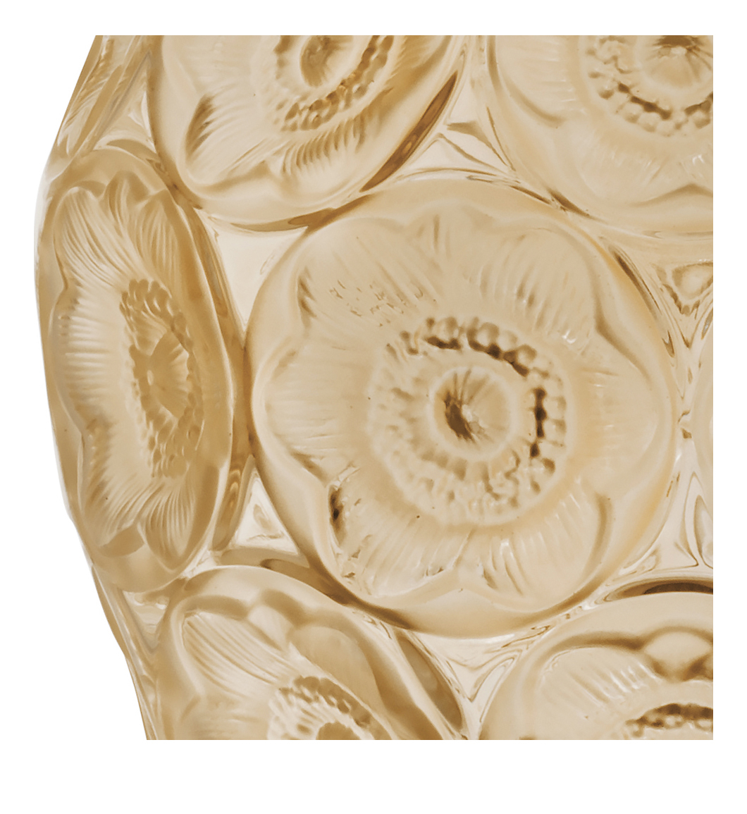 Ваза для цветов золотая "Anemones" Lalique