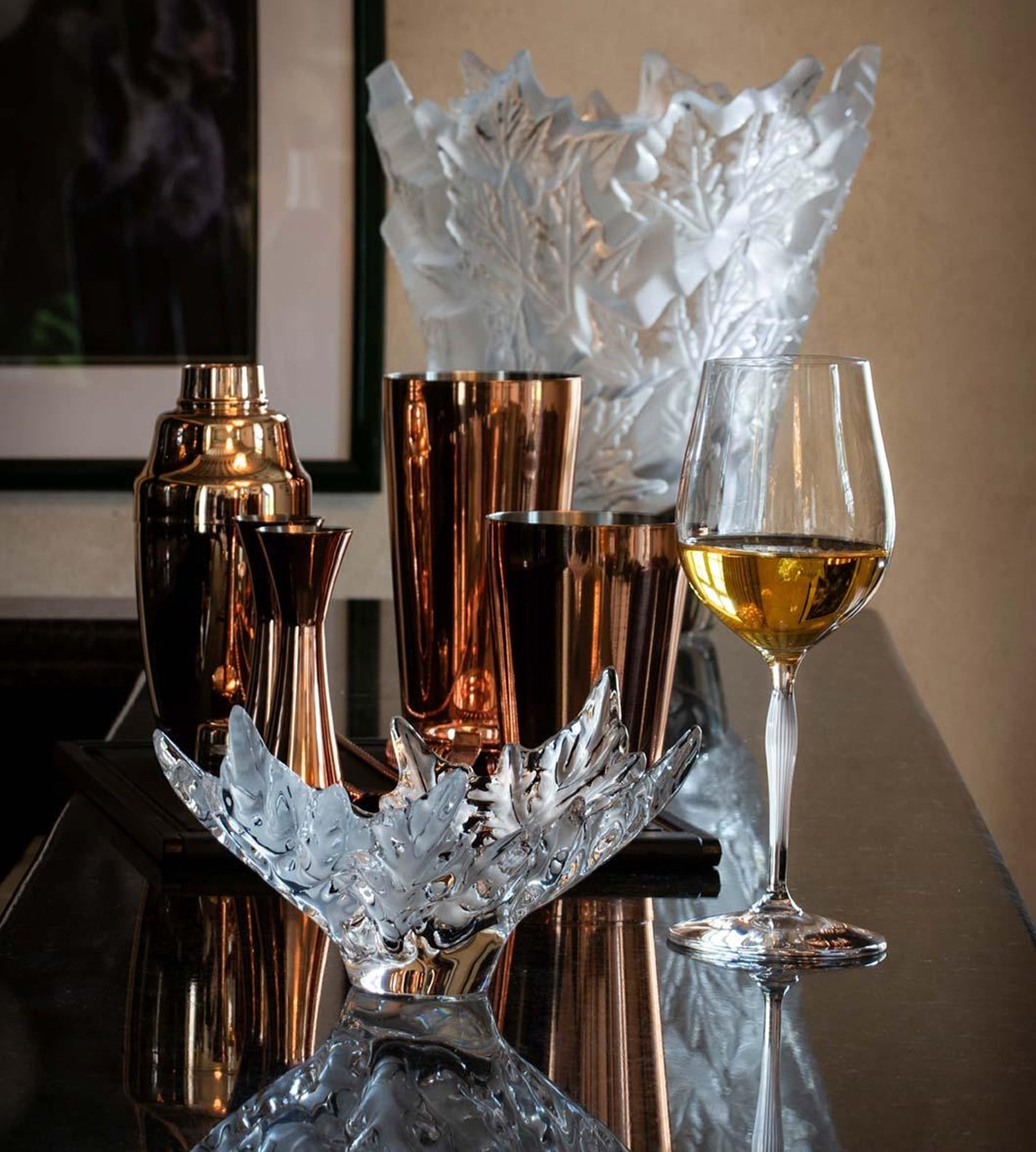 Ваза для цветов прозрачная "Champs-Elysees" Lalique