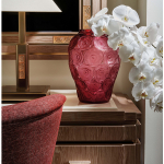 Ваза для цветов фуксия "Anemones" Lalique