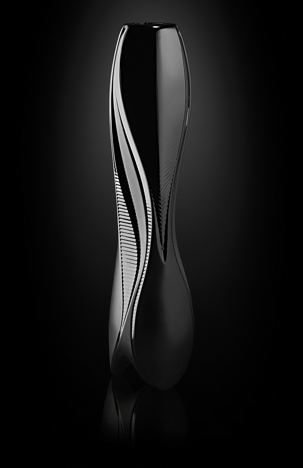 Ваза для цветов "Visio" чёрная Lalique
