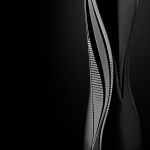 Ваза для цветов "Visio" чёрная Lalique