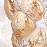 Ваза для цветов золотая "Oran" Lalique