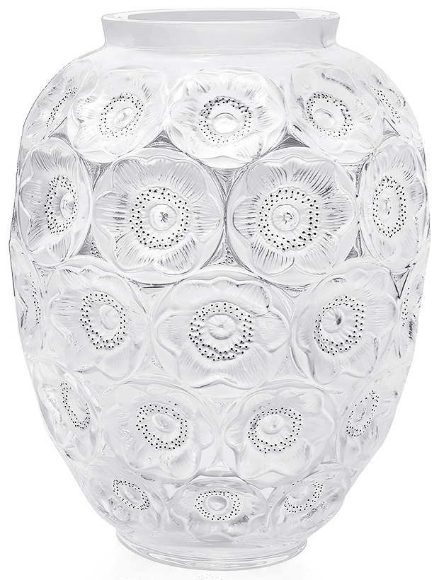 Ваза для цветов прозрачная "Anemones" Lalique