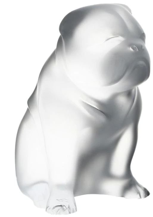 Статуэтка "Бульдог" прозрачный Lalique