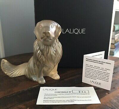 Статуэтка "Лабрадор" золотой Lalique
