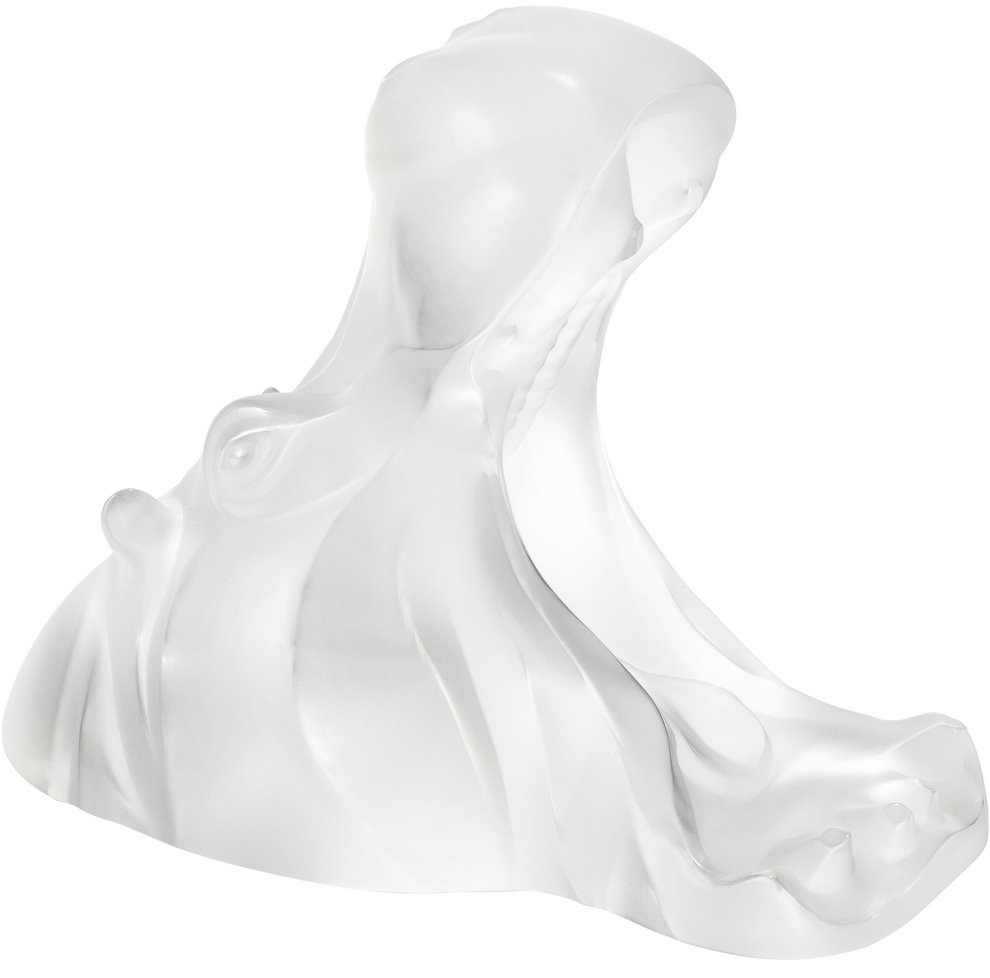 Подставка "Голова бегемота" прозрачная для смартфона и планшета Lalique
