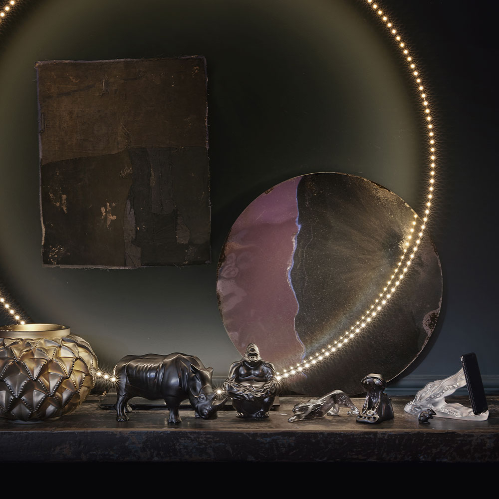 Статуэтка "Горилла" чёрная Lalique