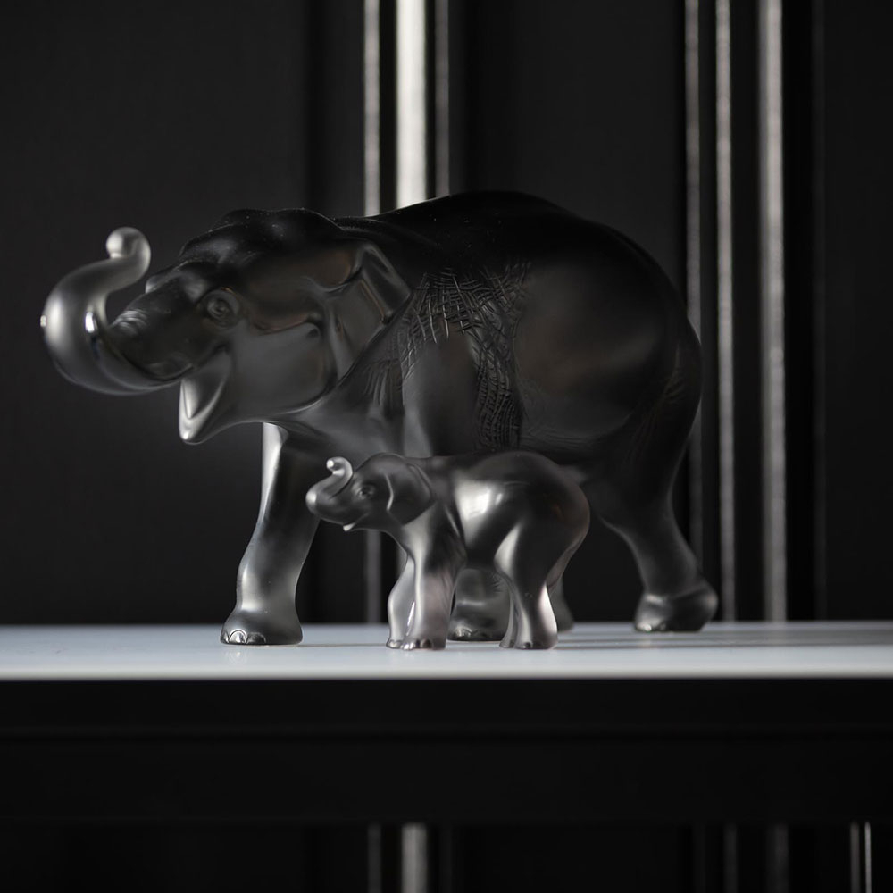 Статуэтка "Слон Sumatra" серый Lalique