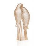 Статуэтка "Два попугая" золотая Lalique