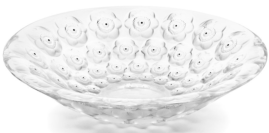 Ваза для фруктов "Anemones" Lalique