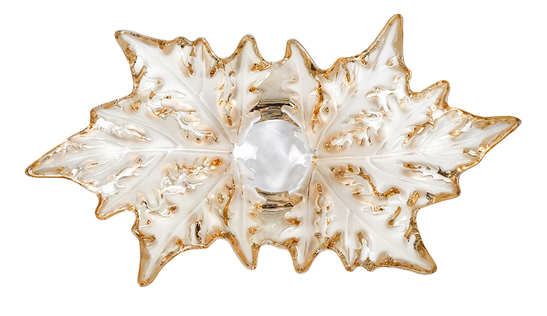Ваза для фруктов "Champs-Elysees" золотая Lalique