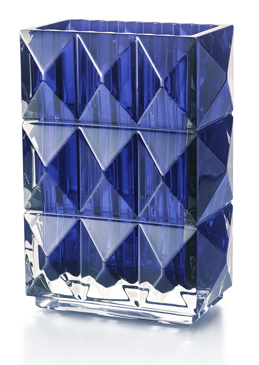 Ваза для цветов синяя 200 "Louxor" Baccarat