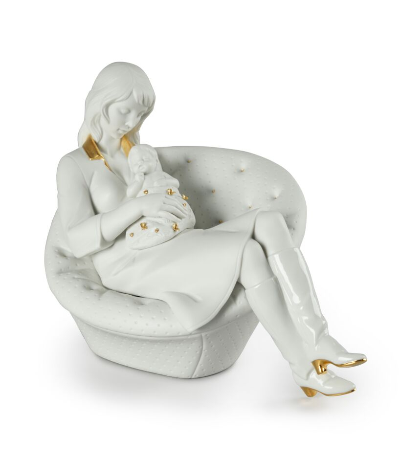 Статуэтка "Ребенок спит с мамой" Lladro