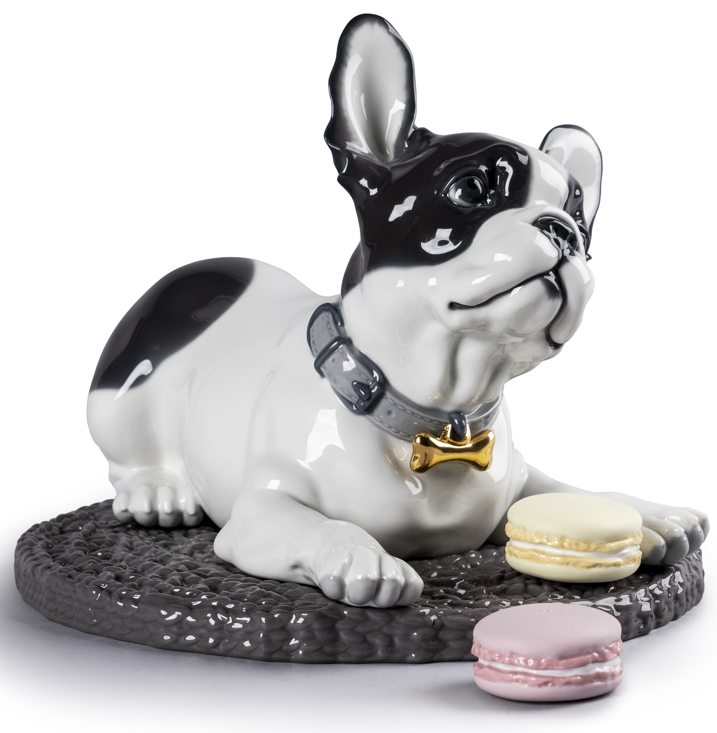 Статуэтка "Французский бульдог с макарунами" Lladro