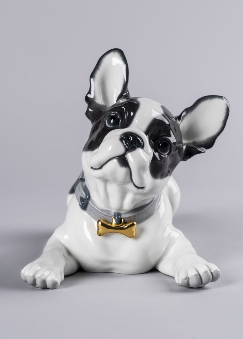 Статуэтка "Французский бульдог с макарунами" Lladro