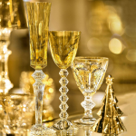 Набор из 2-х жёлтых бокалов для шампанского "Mille Nuits" Baccarat