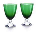 Набор из 2-х зелёных бокалов для вина "VEGA" Baccarat