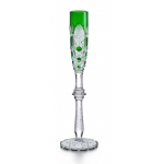 Бокал для шампанского зелёный №4 "Tsar" Baccarat