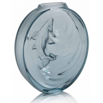Ваза для цветов голубая "Carpe Koi bud" Lalique