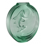 Ваза для цветов зелёный "Carpe Koi bud" Lalique