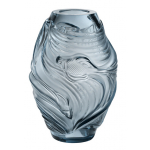 Ваза для цветов голубая "Poissons Combattants" Lalique