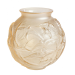 Ваза для цветов золотая "Hirondelles" Lalique