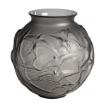 Ваза для цветов серая "Hirondelles" Lalique