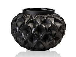 Ваза для цветов чёрная малая "Languedoc" Lalique