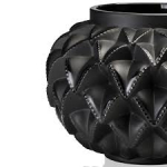 Ваза для цветов чёрная малая "Languedoc" Lalique