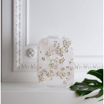 Ваза для цветов "Fleurs De Cerisier" прозрачная с золотым Lalique (Лимитированная коллекция 88 экз.)