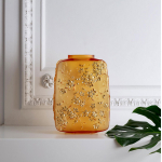 Ваза для цветов "Fleurs De Cerisier" янтарная с золотым Lalique (Лимитированная коллекция 88 экз.)