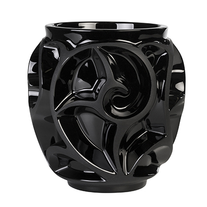 Ваза для цветов чёрная (малая) "Tourbillons" Lalique