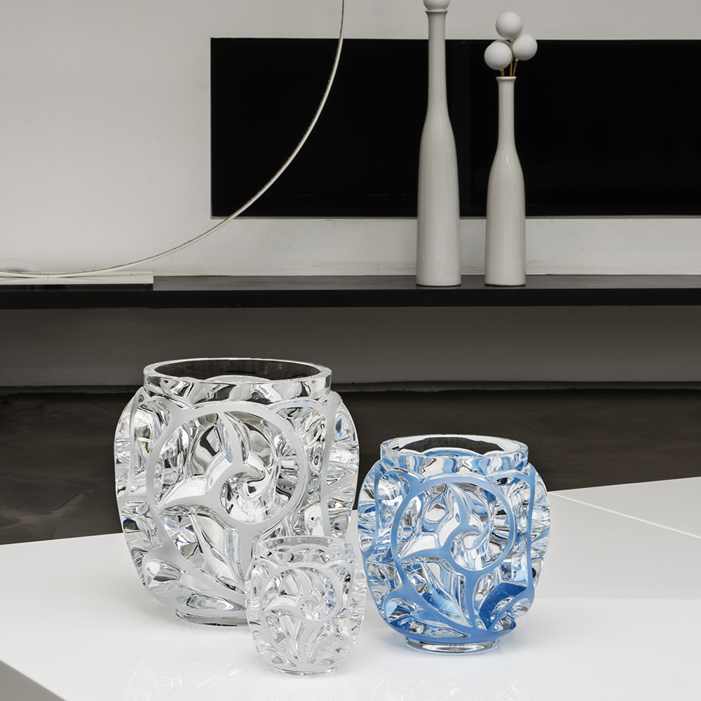 Ваза для цветов прозрачная (малая) "Tourbillons" Lalique