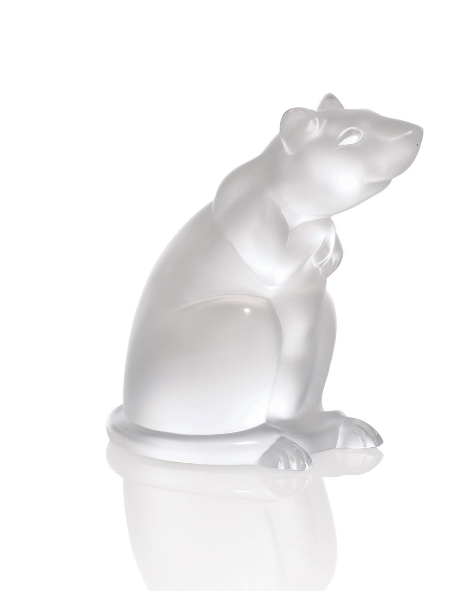 Статуэтка "Крыса" прозрачная Lalique
