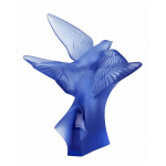 Статуэтка "Две ласточки" синяя Lalique