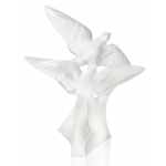 Статуэтка "Две ласточки" прозрачная Lalique