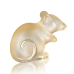Статуэтка "Мышка" золотая Lalique