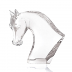 Статуэтка "Голова лошади" прозрачная Lalique