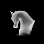 Статуэтка "Голова лошади" сатин Lalique