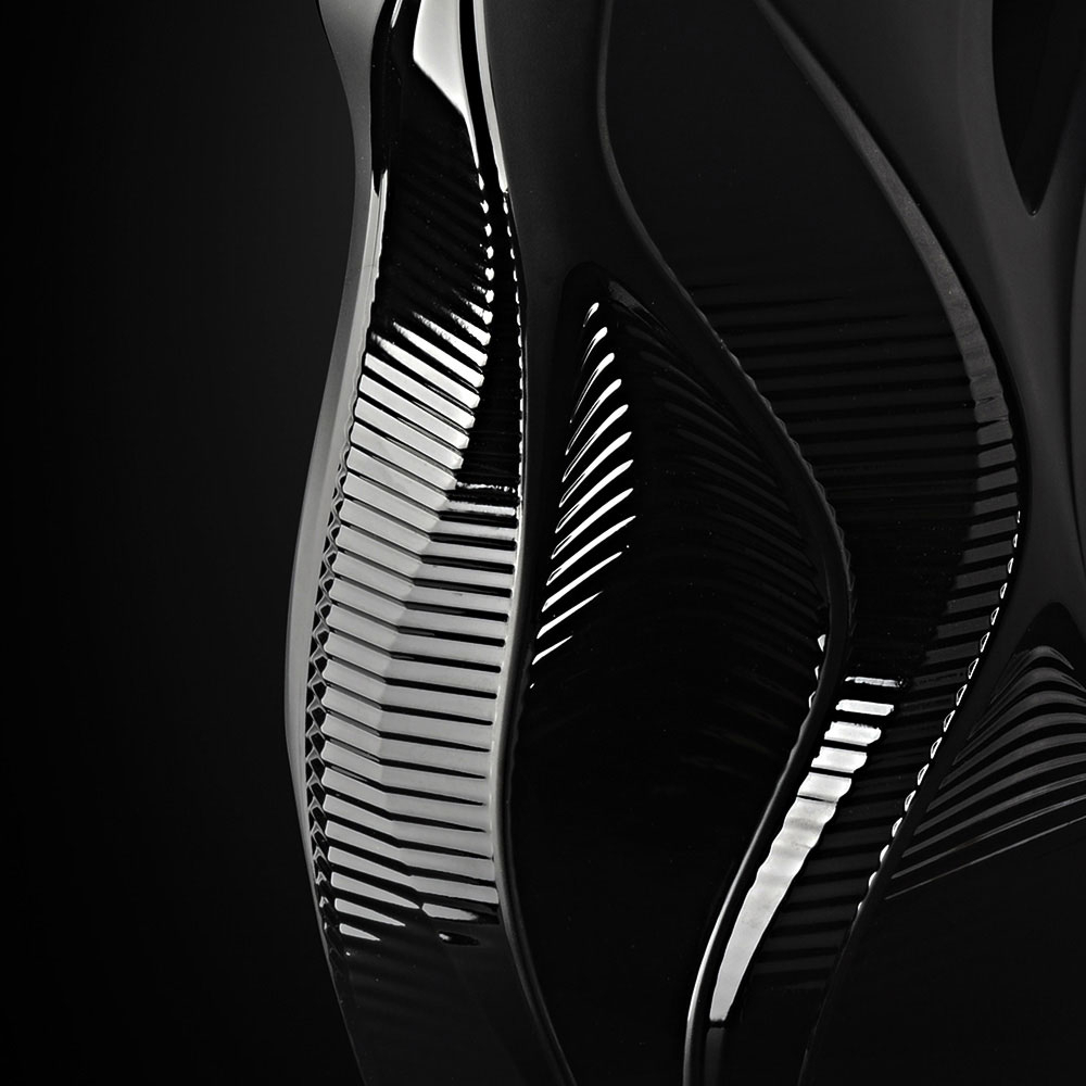 Ваза для цветов "Manifesto" чёрная Lalique