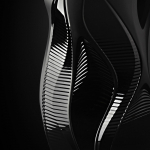 Ваза для цветов "Manifesto" чёрная Lalique