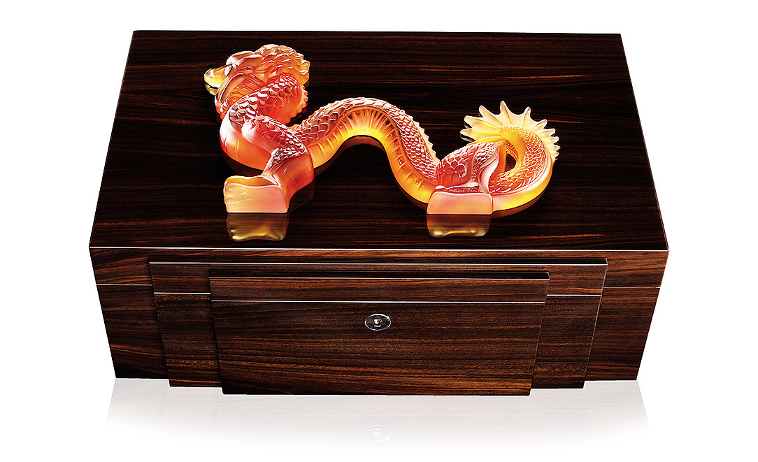 Шкатулка для украшений "Dragon" Амбер Lalique
