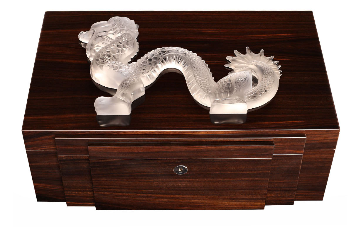 Шкатулка для украшений "Dragon" прозрачный Lalique