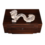 Шкатулка для украшений "Dragon" прозрачный Lalique