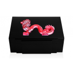 Шкатулка для украшений "Dragon" красный Lalique