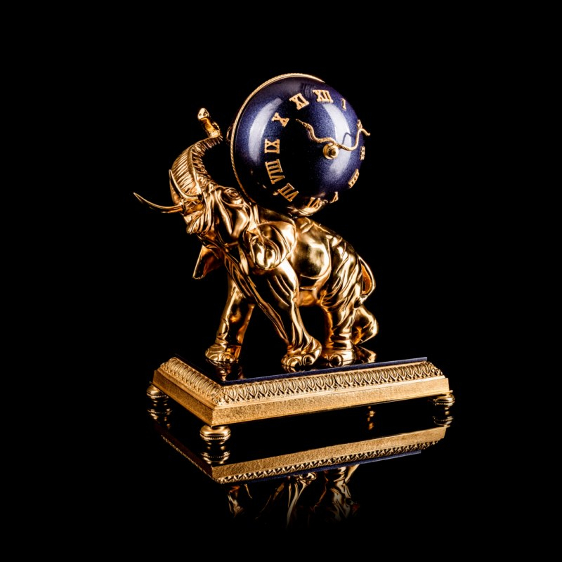 Часы настольные "Слон" Tsar Faberge