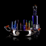 Набор из штофа, подноса, икорницы и 6 рюмок "Ice Shots" Tsar FABERGE